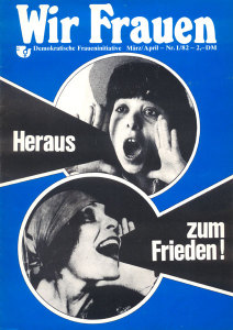 Cover der ersten Ausgabe der Zeitschrift WIR FRAUEN von 1982